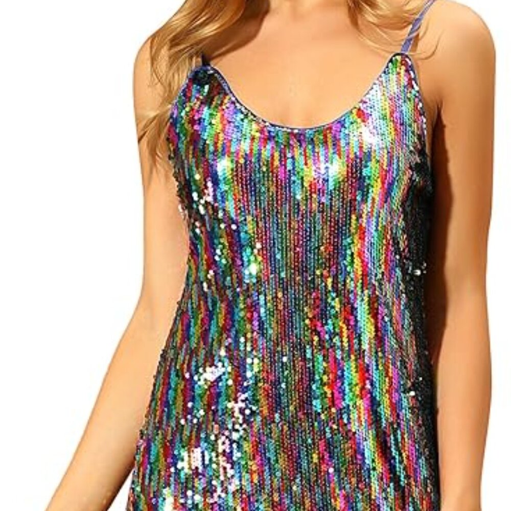 Multicolor Sequin Dress